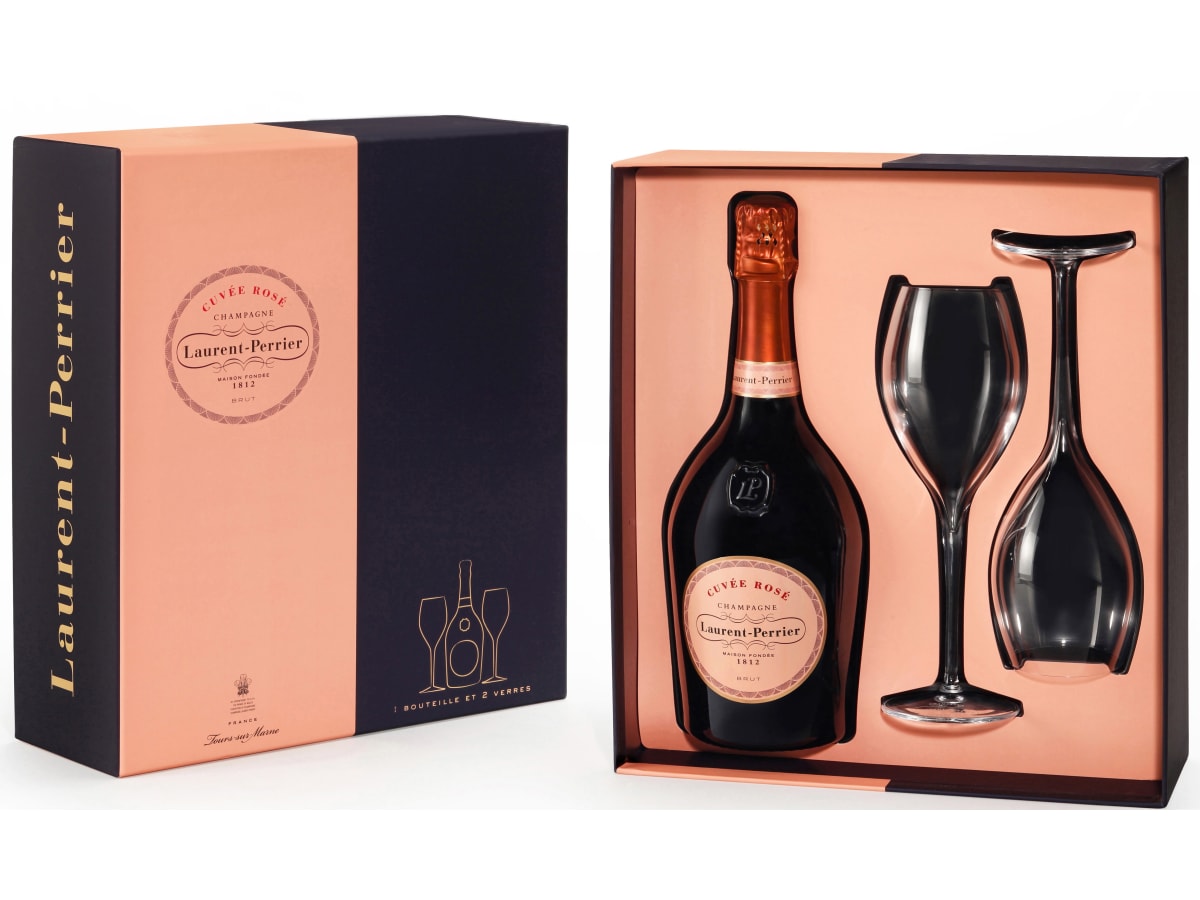Laurent-Perrier Cuvee Rose Limited Edition Gift Box with Two