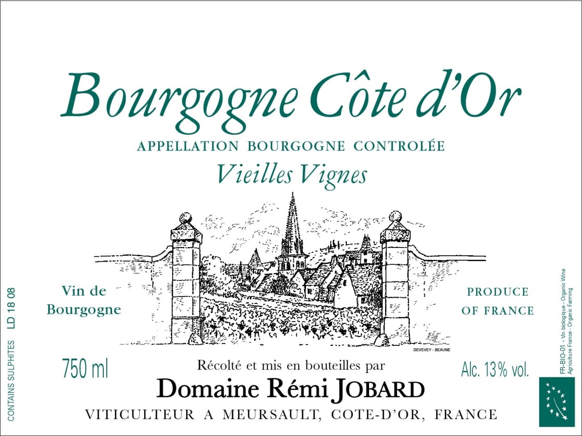 Domaine Remi Jobard Bourgogne Cote d'Or Blanc Vieilles Vignes 2022