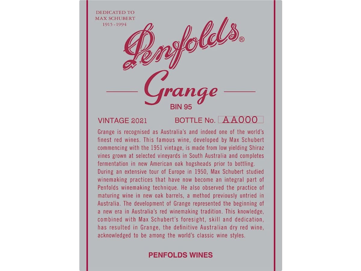 Penfolds Grange 2021 | Wine.com