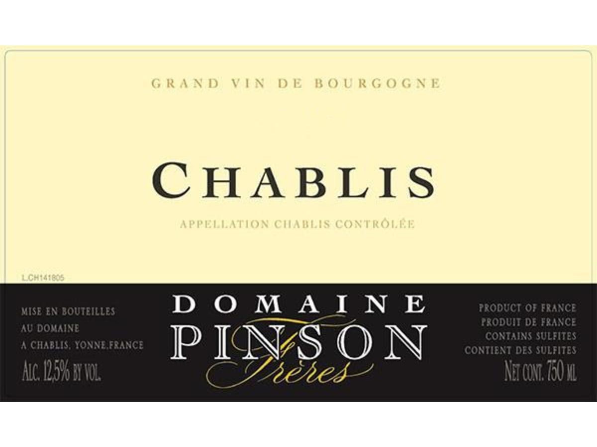 Domaine Pinson Freres Chablis 2022 | Wine.com