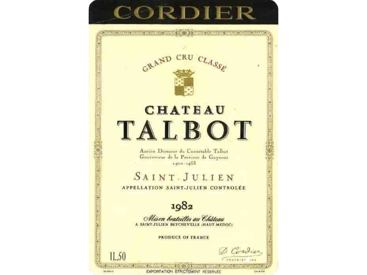 Chateau Talbot 1982 | Wine.com