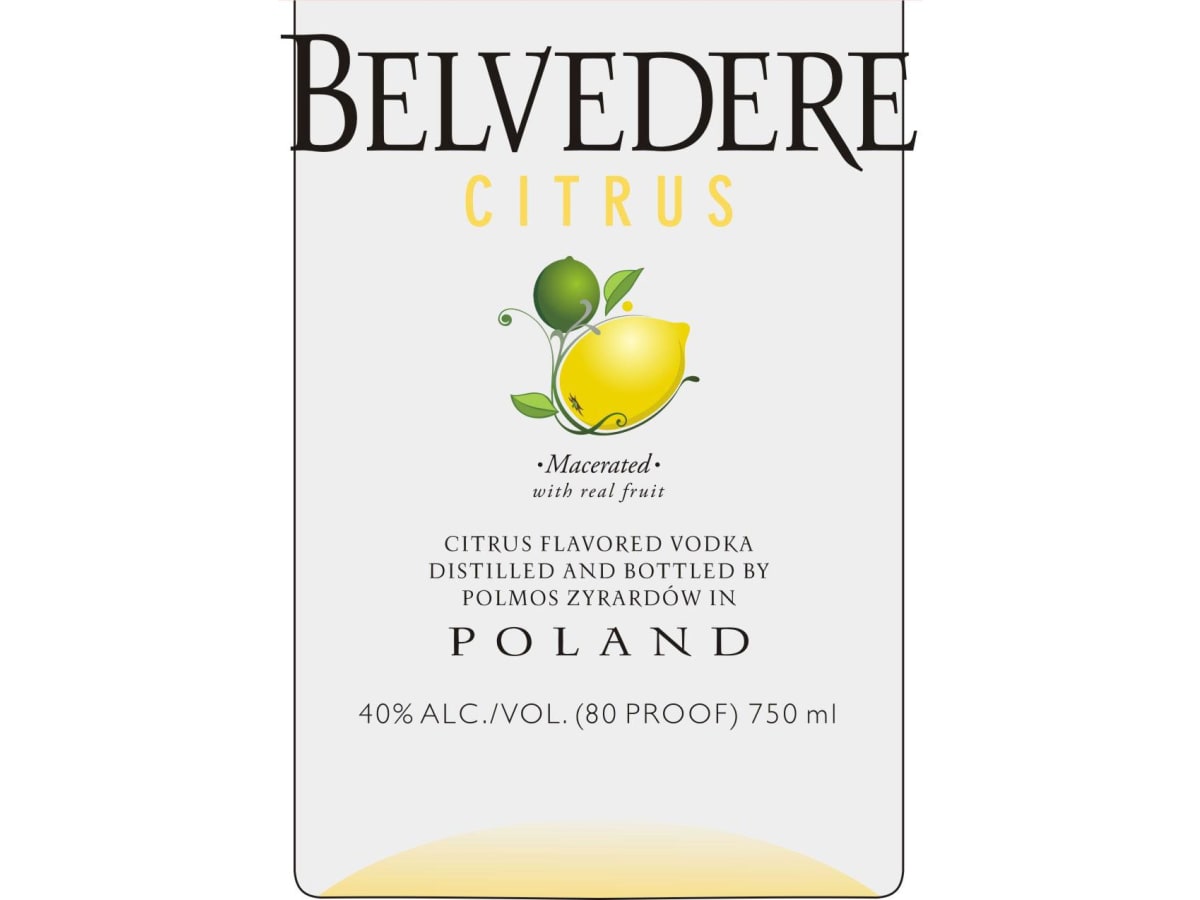 Belvedere ＋ベルベ　シトラス　おまけ付きx2 Belvedere Citrus Vodka | Wine.com