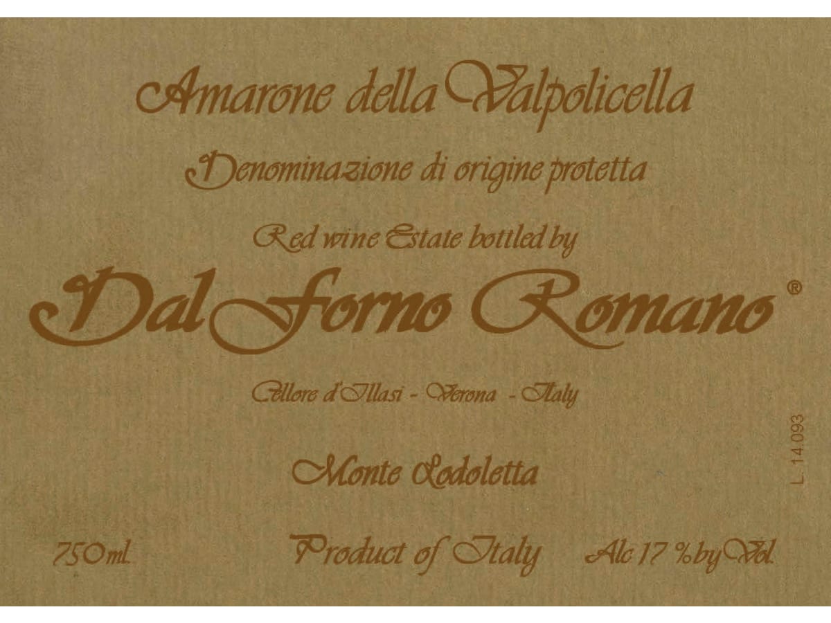 Dal Forno Romano Monte Lodoletta Amarone della Valpolicella 2015