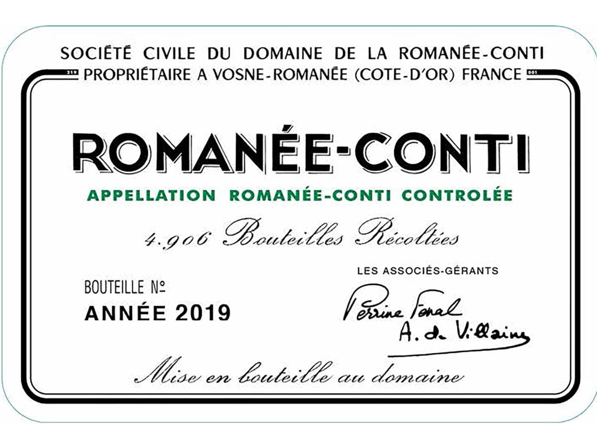 Domaine de la Romanee-Conti Romanee-Conti Grand Cru 2019 | Wine.com