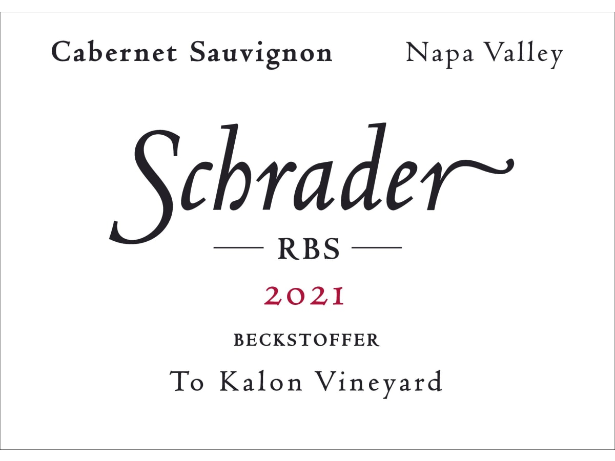 Schrader RBS To Kalon Vineyard Cabernet Sauvignon 2021 | Wine.com