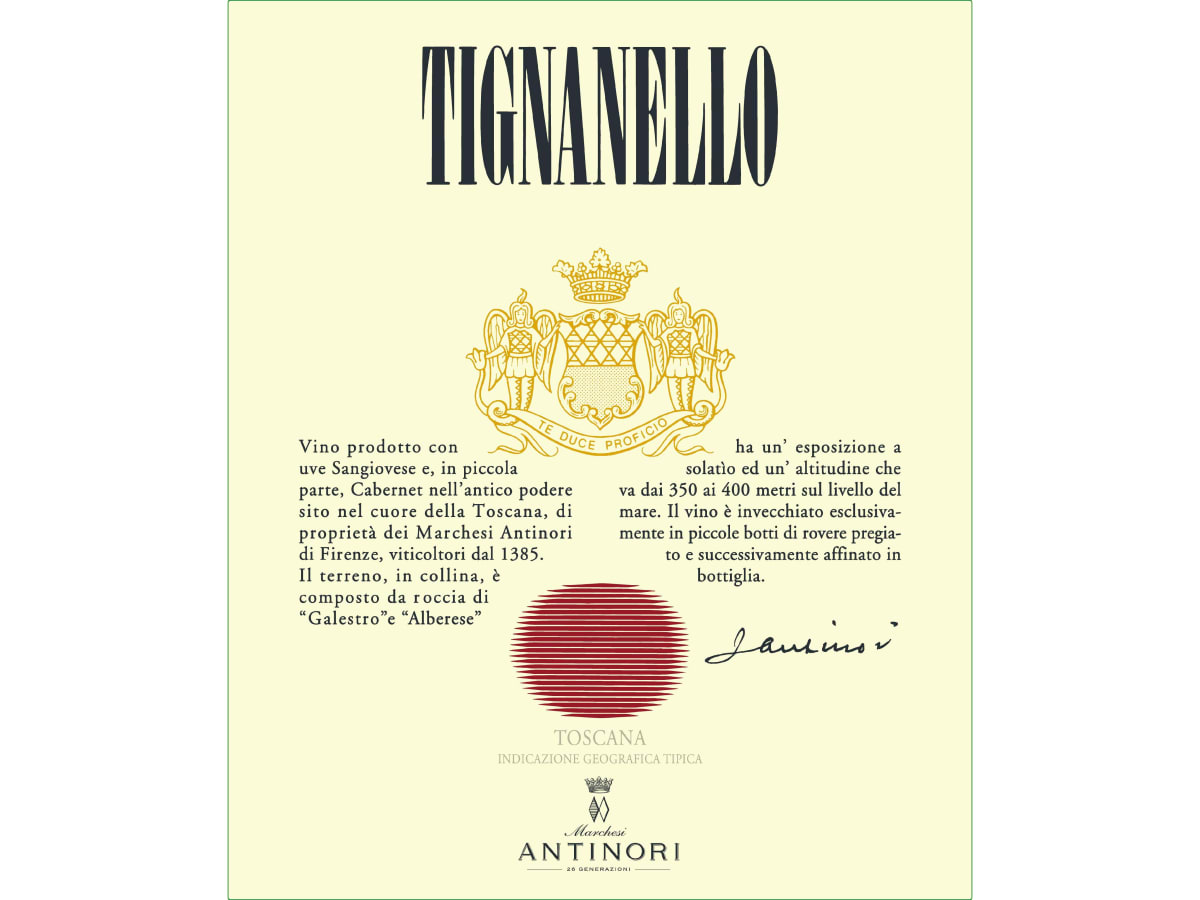 Marchesi Antinori Tignanello 2017 | Wine.com