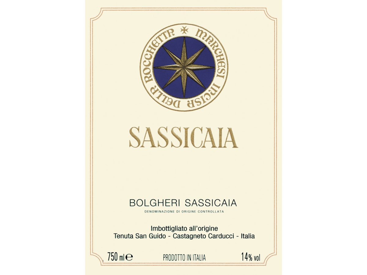 SASSICAIA 2018 750ml 赤ワイン Tenuta San Guido Sassicaia 2018 | Wine.com