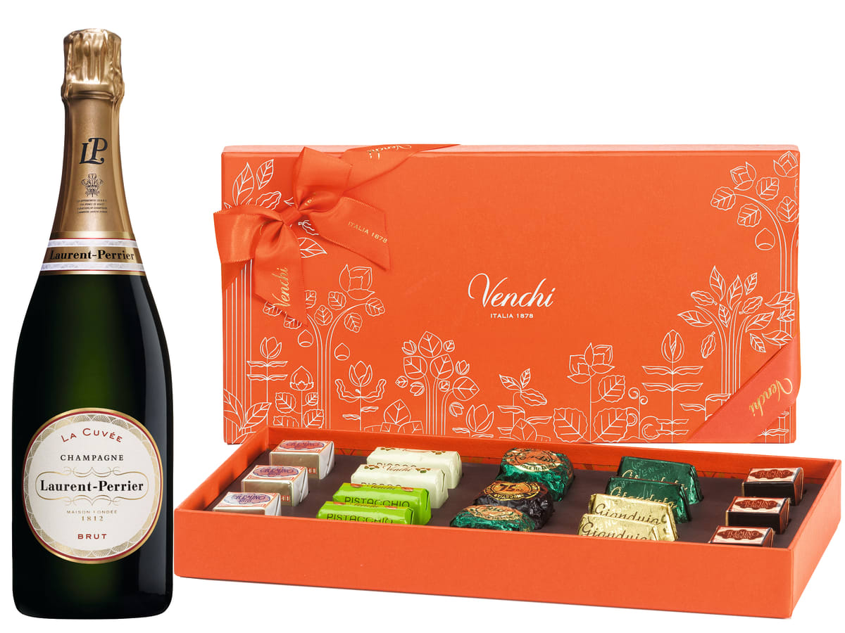 95 Point Laurent-Perrier & Venchi Core Collection Chocolates Gift