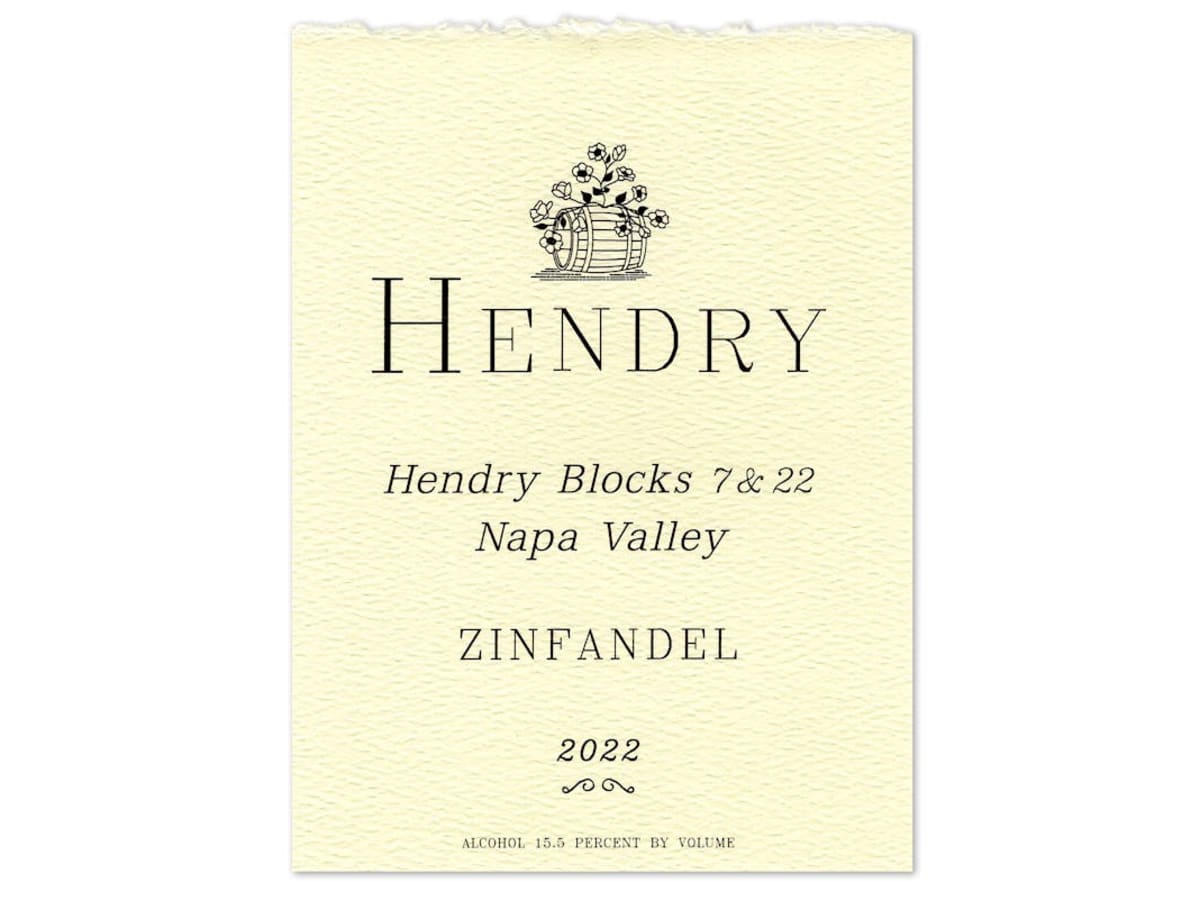 Hendry Block 7 and 22 Zinfandel 2022 | Wine.com