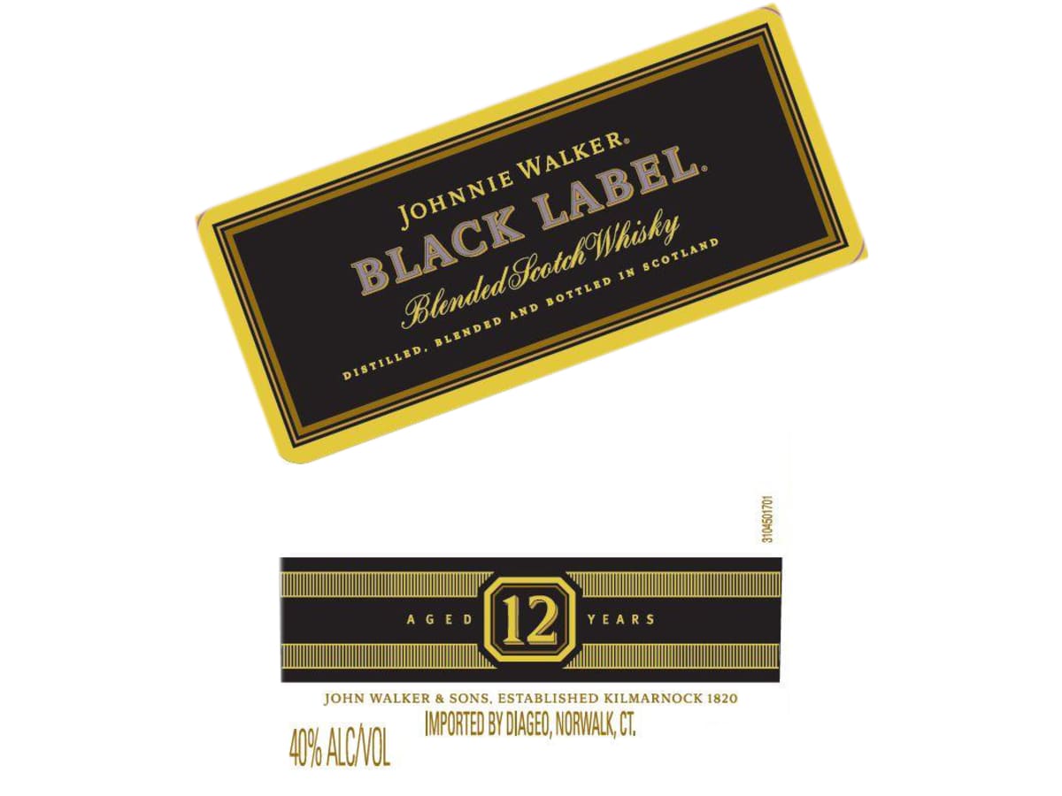 Johnnie Walker 12 Year Black Label Blended Scotch Whisky | Wine.com