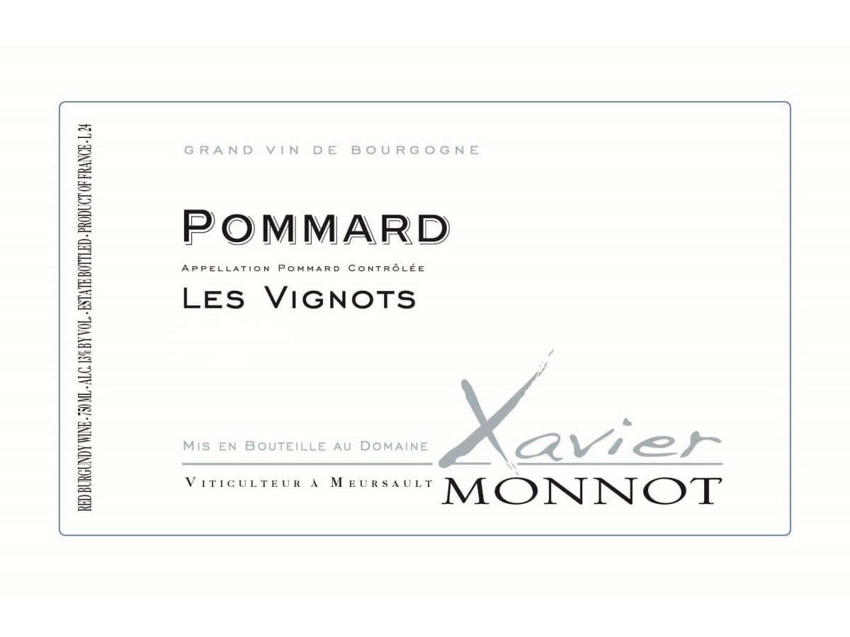 Xavier Monnot Pommard Les Vignots 2020 | Wine.com