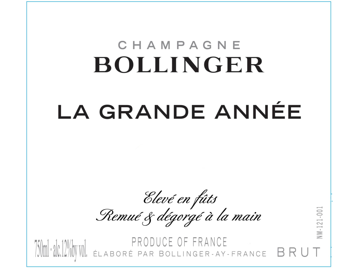 Bollinger La Grande Annee Brut 2018 | Wine.com