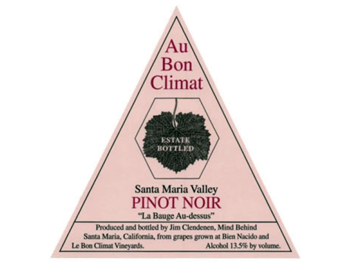 Au Bon Climat La Bauge Au-Dessus Pinot Noir 2016 | Wine.com