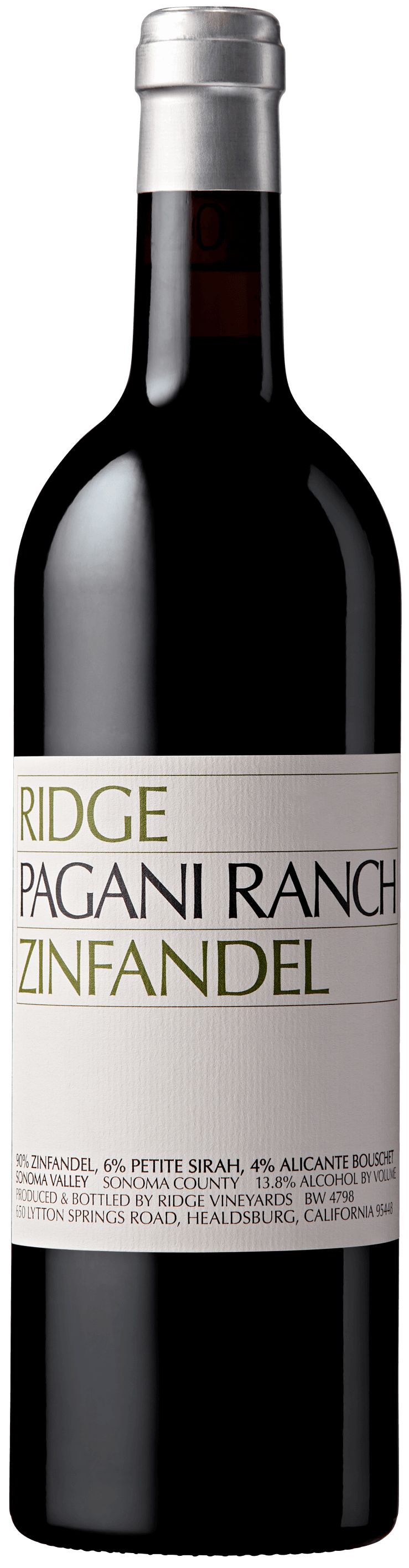 【限定品】Ridge California Zinfandel Pagani.. Ridge Pagani Ranch Zinfandel 2021 | Wine.com