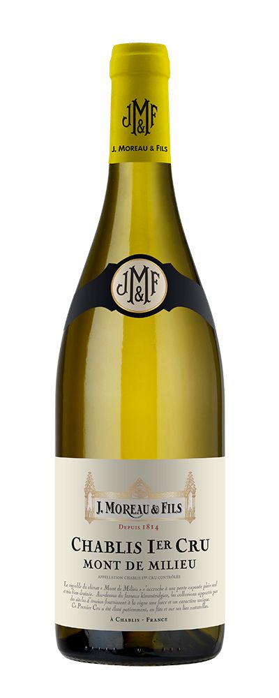 新品未開封 シャブリ Chablis 1er Cru 2020年 2本セット J. Moreau & Fils Chablis Mont de Milieu Premier Cru 2020 | Wine.com