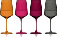 wine.com Reserve Nouveau Crystal Wine Glasses in Sunset By Viski (Set of 4)  Gift Product Image