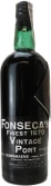 Fonseca Vintage Port (chipped wax capsule - no label) 1970  Front Bottle Shot
