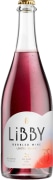 Libby Bubbled Wine Red  Front Bottle Shot