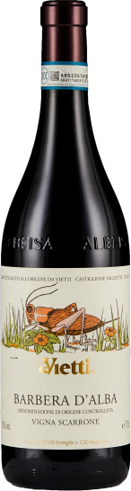 Vietti Barbera d'Alba Scarrone 2022  Front Bottle Shot