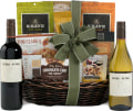 90 Point Wine Duet Gourmet Snacks Basket Gift Product Image