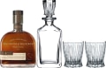 Woodford Reserve Double Oaked Bourbon Whiskey & Riedel Gift Set Front Bottle Shot