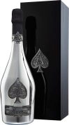 Armand de Brignac Ace of Spades Silver Blanc de Blancs with Gift Box  Front Bottle Shot