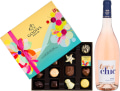 Tres Chic Rose & Godiva Assorted Chocolates Gift Product Image