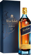 Johnnie Walker Blue Label Blended Scotch Whisky with Gift Box Front Bottle Shot