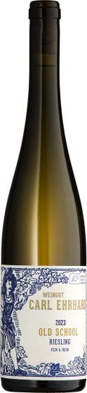 Weingut Carl Ehrhard Rudesheim Old School Riesling Kabinett Feinherb 2023 Front Bottle Shot