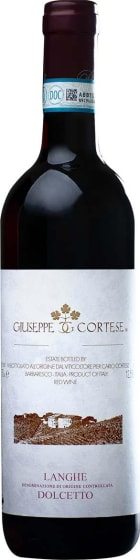 Giuseppe Cortese Dolcetto 2022 Front Bottle Shot