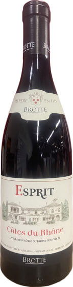 Maison Brotte Esprit Cotes du Rhone Rouge 2022 Front Bottle Shot