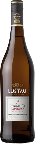 Lustau Papirusa Manzanilla Sherry Front Bottle Shot