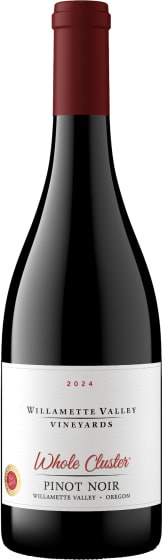 Willamette Valley Vineyards Whole Cluster Pinot Noir 2024 Front Bottle Shot
