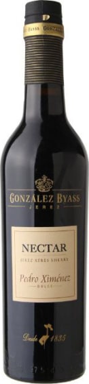 Gonzalez Byass Nectar Pedro Ximinez Sherry (375ML half-bottle) Front Bottle Shot