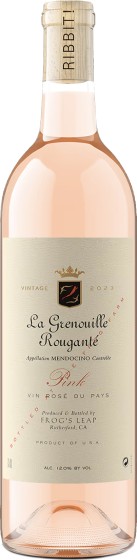 Frog's Leap Pink La Grenouille Rougante 2025 Front Bottle Shot