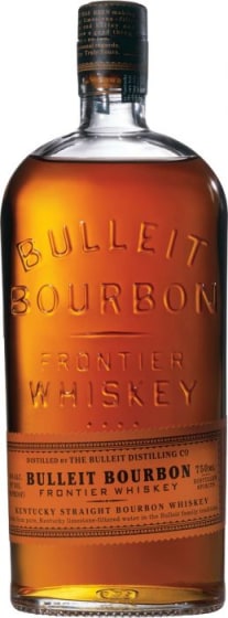 Bulleit Kentucky Straight Bourbon Whiskey Front Bottle Shot