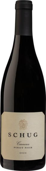 Schug Carneros Pinot Noir 2024 Front Bottle Shot