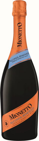 Mionetto Alcohol-Removed Premium Sparkling (Non-Alcoholic) Front Bottle Shot