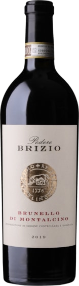 Podere Brizio Brunello di Montalcino 2019 Front Bottle Shot