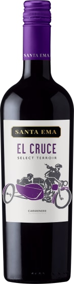 Santa Ema El Cruce Select Terroir Carmenere 2023 Front Bottle Shot