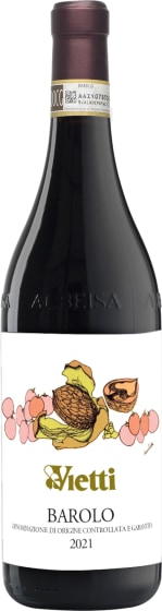 Vietti Barolo 2021 Front Bottle Shot