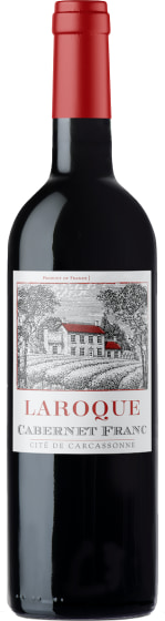Domaine Laroque Cite de Carcassonne Cabernet Franc 2022 Front Bottle Shot