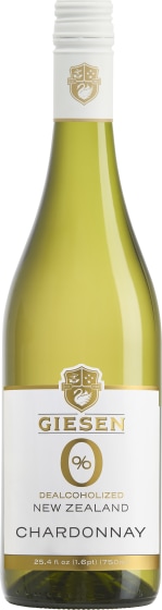 Giesen 0% Chardonnay (Non-Alcoholic) Front Bottle Shot
