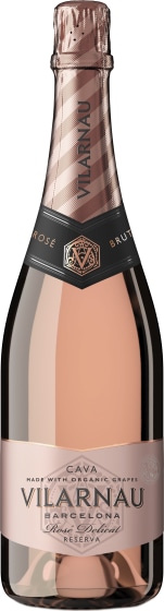 Vilarnau Brut Rose Cava Front Bottle Shot