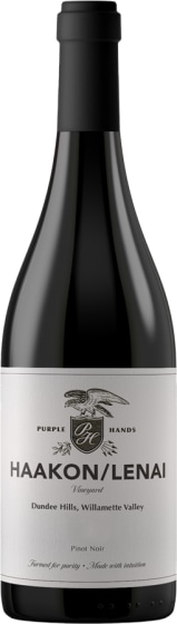 Purple Hands Haakon/Lenai Vineyard Pinot Noir 2023 Front Bottle Shot