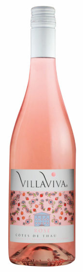 VillaViva Cotes de Thau Rose 2025 Front Bottle Shot