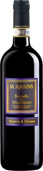 La Rasina Brunello di Montalcino Riserva il Divasco 2016 Front Bottle Shot