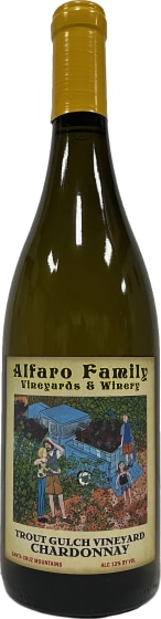 Alfaro Family Trout Gulch Vineyard Chardonnay 2023 Front Bottle Shot