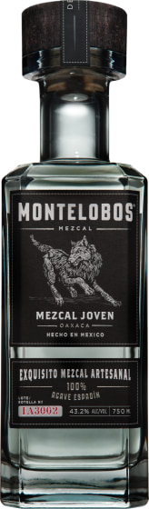 Montelobos Espadin Joven Mezcal Front Bottle Shot