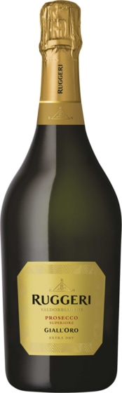 Ruggeri Giall'oro Prosecco Superiore Extra Dry Front Bottle Shot